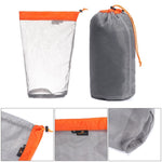 LUCKSTONE WSD2005020 Sac de rangement en maille légère, Taille : S (Gris Bleu), M (Gris Orange), L (Gris Vert), XL (Gris Bleu), XXL (Gris Noir), S (Noir Bleu), M (Noir Orange), L (Noir Vert), XL (Noir Bleu), XXL (Noir Noir)