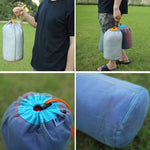 LUCKSTONE WSD2005020 Sac de rangement en maille légère, Taille : S (Gris Bleu), M (Gris Orange), L (Gris Vert), XL (Gris Bleu), XXL (Gris Noir), S (Noir Bleu), M (Noir Orange), L (Noir Vert), XL (Noir Bleu), XXL (Noir Noir)
