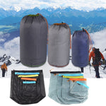 LUCKSTONE WSD2005020 Sac de rangement en maille légère, Taille : S (Gris Bleu), M (Gris Orange), L (Gris Vert), XL (Gris Bleu), XXL (Gris Noir), S (Noir Bleu), M (Noir Orange), L (Noir Vert), XL (Noir Bleu), XXL (Noir Noir)