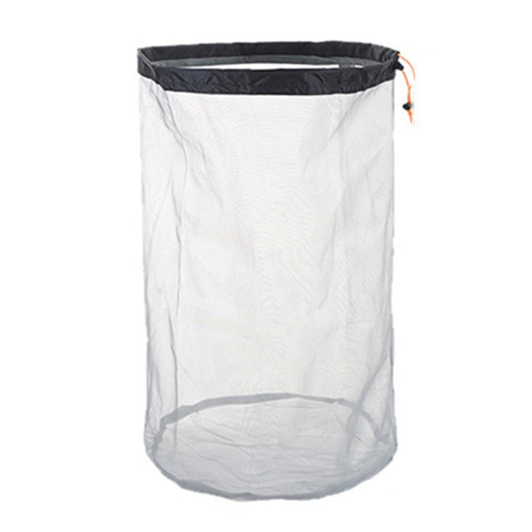 LUCKSTONE WSD2005020 Sac de rangement en maille légère, Taille : S (Gris Bleu), M (Gris Orange), L (Gris Vert), XL (Gris Bleu), XXL (Gris Noir), S (Noir Bleu), M (Noir Orange), L (Noir Vert), XL (Noir Bleu), XXL (Noir Noir)
