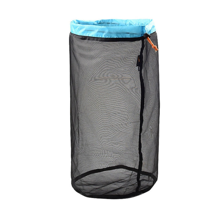 LUCKSTONE WSD2005020 Sac de rangement en maille légère, Taille : S (Gris Bleu), M (Gris Orange), L (Gris Vert), XL (Gris Bleu), XXL (Gris Noir), S (Noir Bleu), M (Noir Orange), L (Noir Vert), XL (Noir Bleu), XXL (Noir Noir)