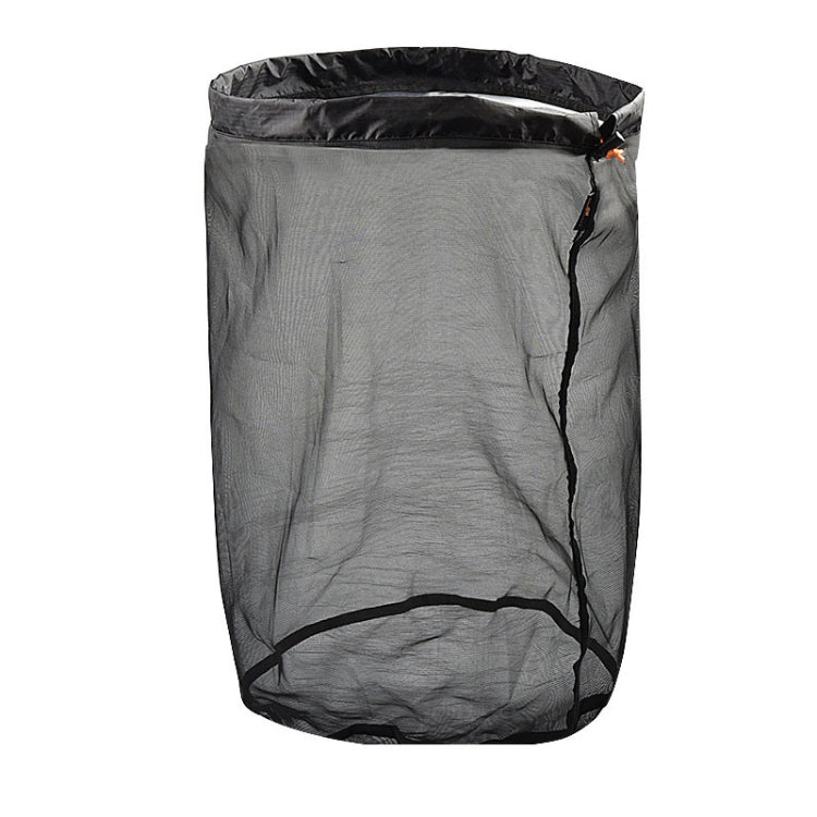 LUCKSTONE WSD2005020 Sac de rangement en maille légère, Taille : S (Gris Bleu), M (Gris Orange), L (Gris Vert), XL (Gris Bleu), XXL (Gris Noir), S (Noir Bleu), M (Noir Orange), L (Noir Vert), XL (Noir Bleu), XXL (Noir Noir)