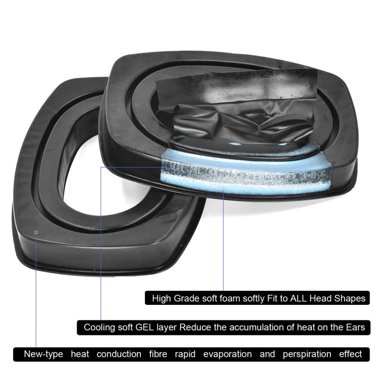 2 Coussinets d'Oreille en Gel pour Casque Howard Leight by Honeywell Impact Sport Pro Sync