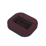 5 patins pour fauteuil d'ordinateur à roulettes antidérapants, base carrée en feutre couleur haricot, base carrée en feutre marron, base ronde en plastique couleur haricot, base ronde en plastique noire