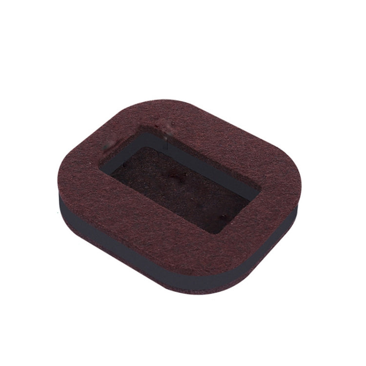 5 patins pour fauteuil d'ordinateur à roulettes antidérapants, base carrée en feutre couleur haricot, base carrée en feutre marron, base ronde en plastique couleur haricot, base ronde en plastique noire