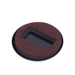 5 patins pour fauteuil d'ordinateur à roulettes antidérapants, base carrée en feutre couleur haricot, base carrée en feutre marron, base ronde en plastique couleur haricot, base ronde en plastique noire