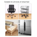 5 patins pour fauteuil d'ordinateur à roulettes antidérapants, base carrée en feutre couleur haricot, base carrée en feutre marron, base ronde en plastique couleur haricot, base ronde en plastique noire