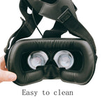 2 Caches Mousse en Similicuir pour Casque HTC VIVE VR, Épais 2cm, Fin 1.5cm