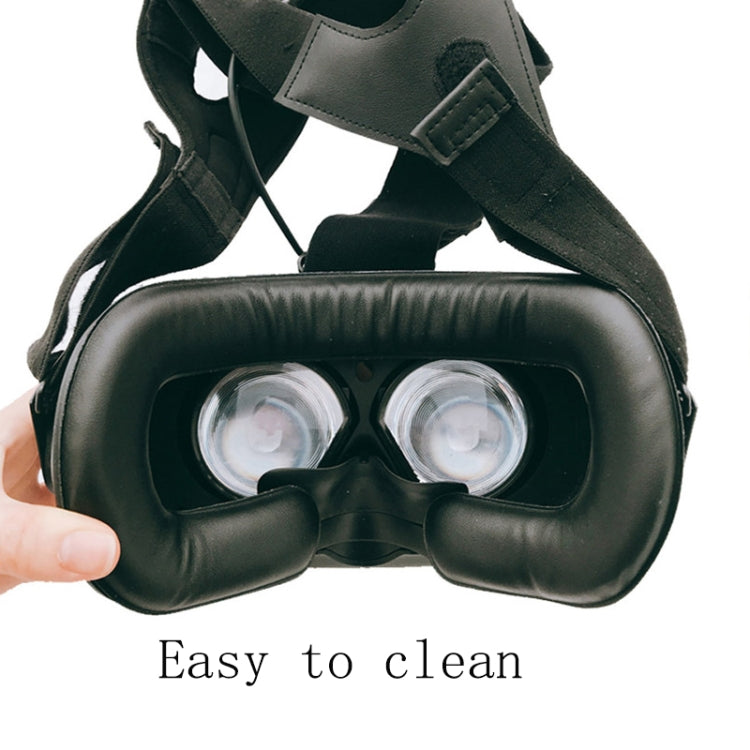 2 Caches Mousse en Similicuir pour Casque HTC VIVE VR, Épais 2cm, Fin 1.5cm