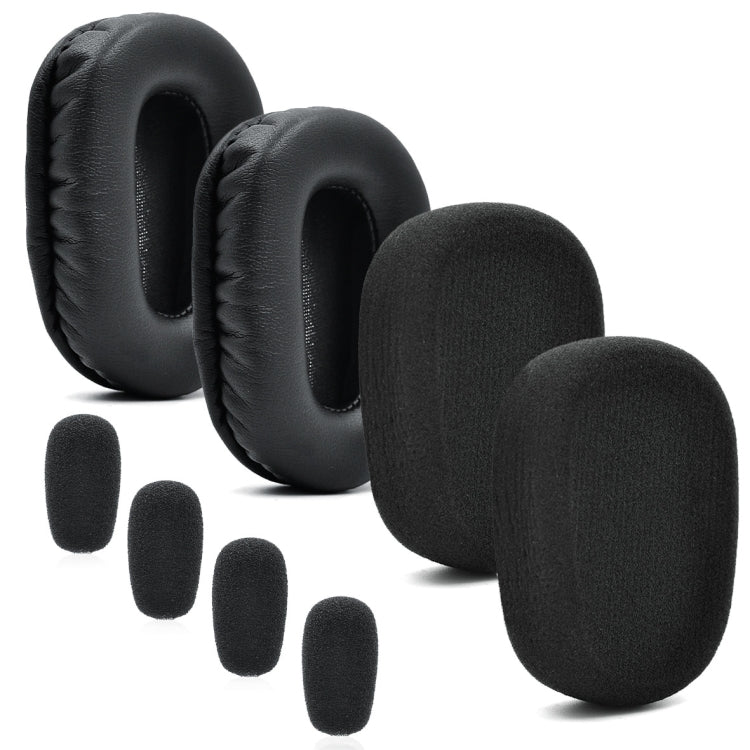 Pour VXI BlueParrott B450-XT B450XT, 10 COTONS MI, 2 PROTECTIONS AUDITIVES EN CUIR PROTÉINÉ, 2 PROTECTIONS AUDITIVES EN ÉPONGE, 2 PROTECTIONS AUDITIVES EN VELOURS