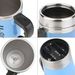 Tasse à café mélangeuse automatique en acier inoxydable 304 FX-589 de 400 ml, vert, blanc, rouge, jaune, noir, bleu