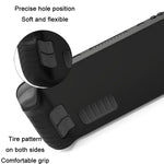 Housse intégrale en silicone avec capuchon de bouton pour Steam Deck, (noir), (bleu), (rouge), (rose)