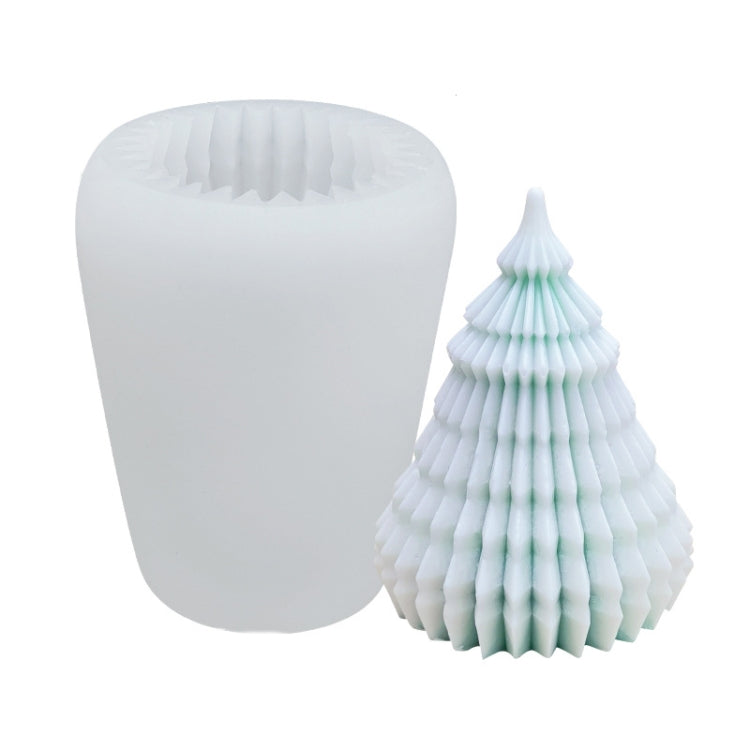 Moule en silicone en gypse pour bougie de Noël DIY, Forme : Père Noël, Sapin de Noël simple, Sapin de Noël triangulaire, Cadeau de Noël, Stéréo simple, Maison de neige 3, Cylindre de Noël simple, Sapin de Noël origami, Sapin de Noël avec 8 cônes