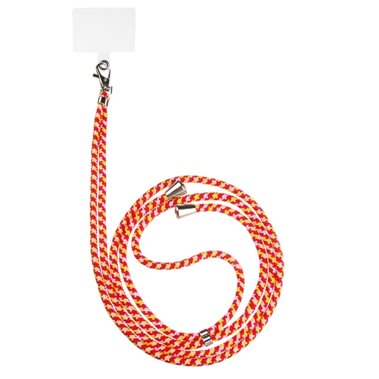 3 dragonnes de téléphone, cordon réglable et détachable pour le cou avec carte, N°25 jaune rose gris, N°46 rouge rose jaune