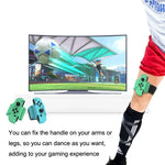 Ensemble de sport 7 en 1 DOBE TNS-2123 pour Nintendo Switch : sabre laser, sangle de jambe, raquette de tennis et dragonne.