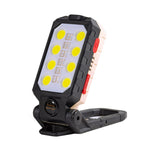Lampe de travail COB à chargement USB avec crochet, lampe de poche d'urgence, lampe de maintenance, Style :, W598A 8 trous, W598B petite, W599A 10 trous, W599B grande