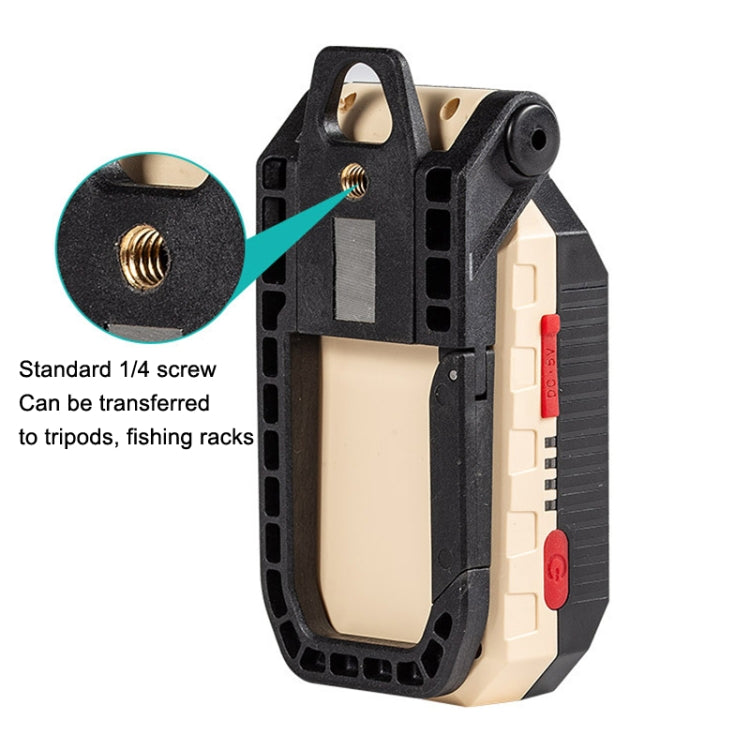Lampe de travail COB à chargement USB avec crochet, lampe de poche d'urgence, lampe de maintenance, Style :, W598A 8 trous, W598B petite, W599A 10 trous, W599B grande
