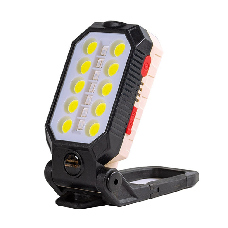 Lampe de travail COB à chargement USB avec crochet, lampe de poche d'urgence, lampe de maintenance, Style :, W598A 8 trous, W598B petite, W599A 10 trous, W599B grande