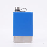 Flacon de hanche portable de 9 oz en acier inoxydable 304 pour whisky, vodka, vin, noir mat, vert militaire, bleu, rouge