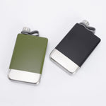 Flacon de hanche portable de 9 oz en acier inoxydable 304 pour whisky, vodka, vin, noir mat, vert militaire, bleu, rouge