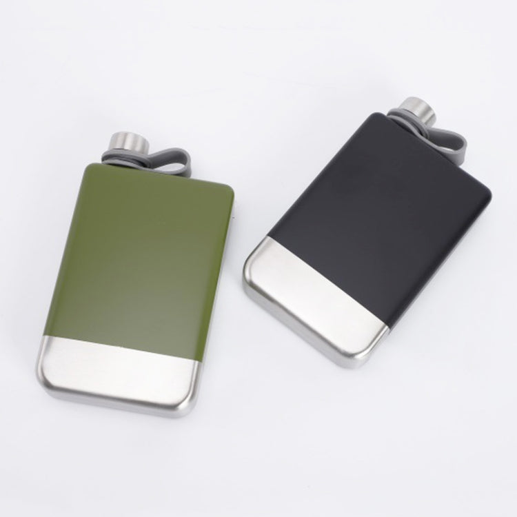 Flacon de hanche portable de 9 oz en acier inoxydable 304 pour whisky, vodka, vin, noir mat, vert militaire, bleu, rouge
