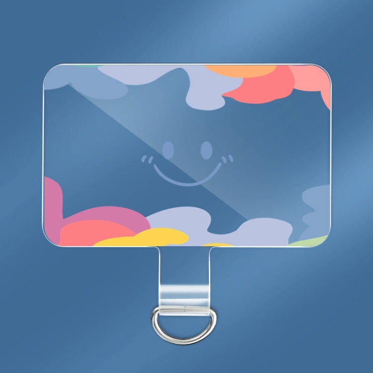 Lanière de téléphone universelle, pièce de connexion arrière en TPU, Sourire, Smiley coloré, Joyeux, Arc-en-ciel, Cerf, Tigre adorable