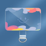 Lanière de téléphone universelle, pièce de connexion arrière en TPU, Sourire, Smiley coloré, Joyeux, Arc-en-ciel, Cerf, Tigre adorable