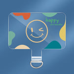 Lanière de téléphone universelle, pièce de connexion arrière en TPU, Sourire, Smiley coloré, Joyeux, Arc-en-ciel, Cerf, Tigre adorable