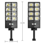 E-SMARTER LED Lampe Solaire de Jardin à Double Rangée, Style :, W789A-4, W789B-4