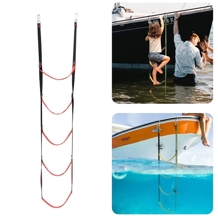 Échelle d'embarquement spéciale pour bateau pneumatique RT-1, spécification : 3 échelons (vert), 4 échelons (vert), 5 échelons (vert), 3 échelons (bleu), 4 échelons (bleu), 5 échelons (bleu), 3 échelons (rouge), 4 échelons (rouge), 5 échelons (rouge)
