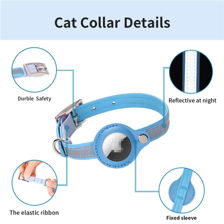 Pour Collier de protection en PU pour animaux de compagnie AirTag 2ᵉ génération / AirTag 1ʳᵉ génération, XS, M, S