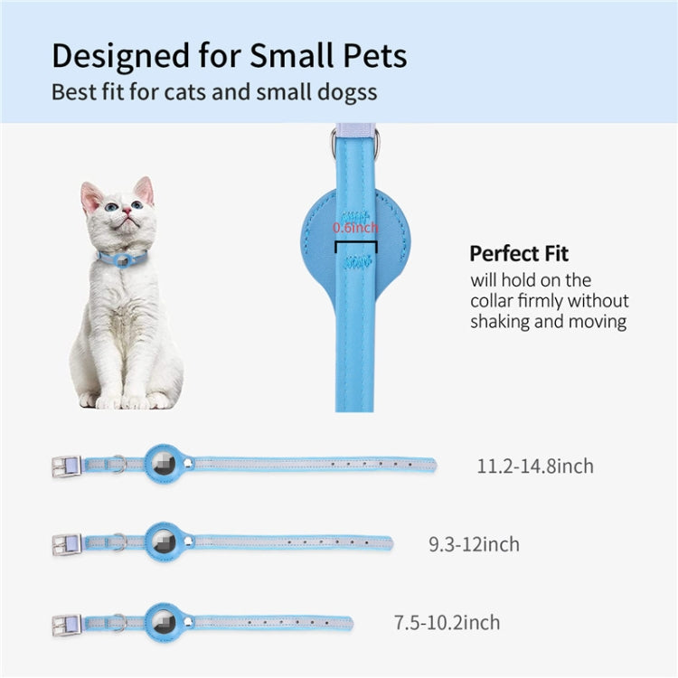Pour Collier de protection en PU pour animaux de compagnie AirTag 2ᵉ génération / AirTag 1ʳᵉ génération, XS, M, S