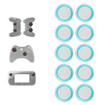 Lot de 10 capuchons de boutons lumineux en silicone pour manettes de jeu PS5/PS4/PS3/ONE/360/PRO/Series X/S