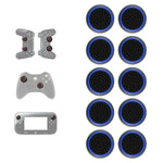Lot de 10 capuchons de boutons lumineux en silicone pour manettes de jeu PS5/PS4/PS3/ONE/360/PRO/Series X/S