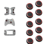 Lot de 10 capuchons de boutons lumineux en silicone pour manettes de jeu PS5/PS4/PS3/ONE/360/PRO/Series X/S