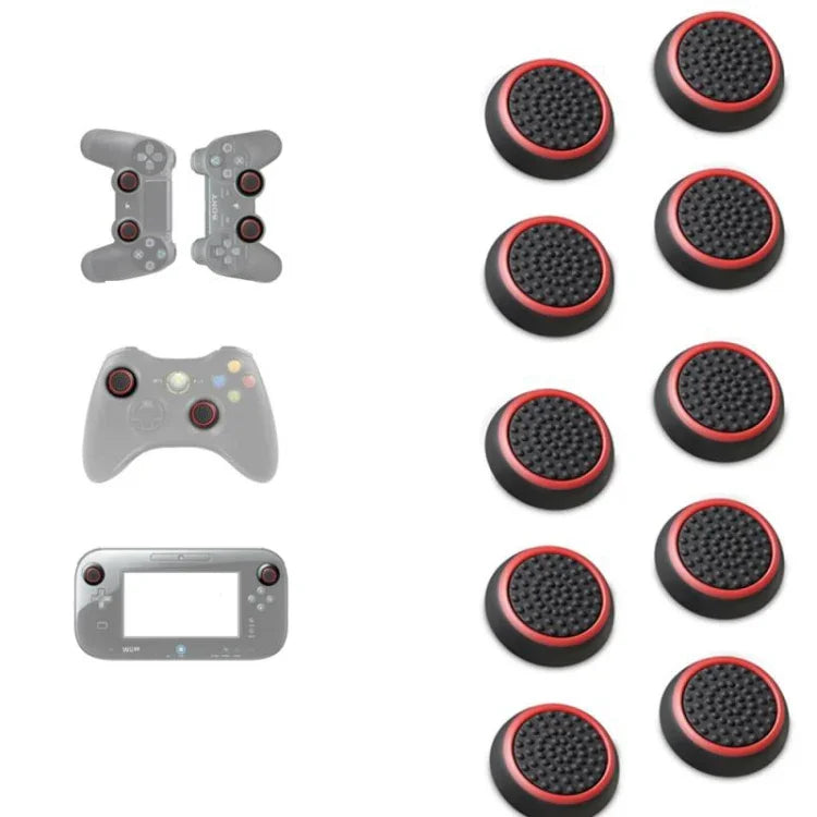 Lot de 10 capuchons de boutons lumineux en silicone pour manettes de jeu PS5/PS4/PS3/ONE/360/PRO/Series X/S