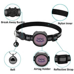Collier réfléchissant avec clochette pour AirTag 2e génération / AirTag 1re génération, Rouge, Violet, Noir, Rose