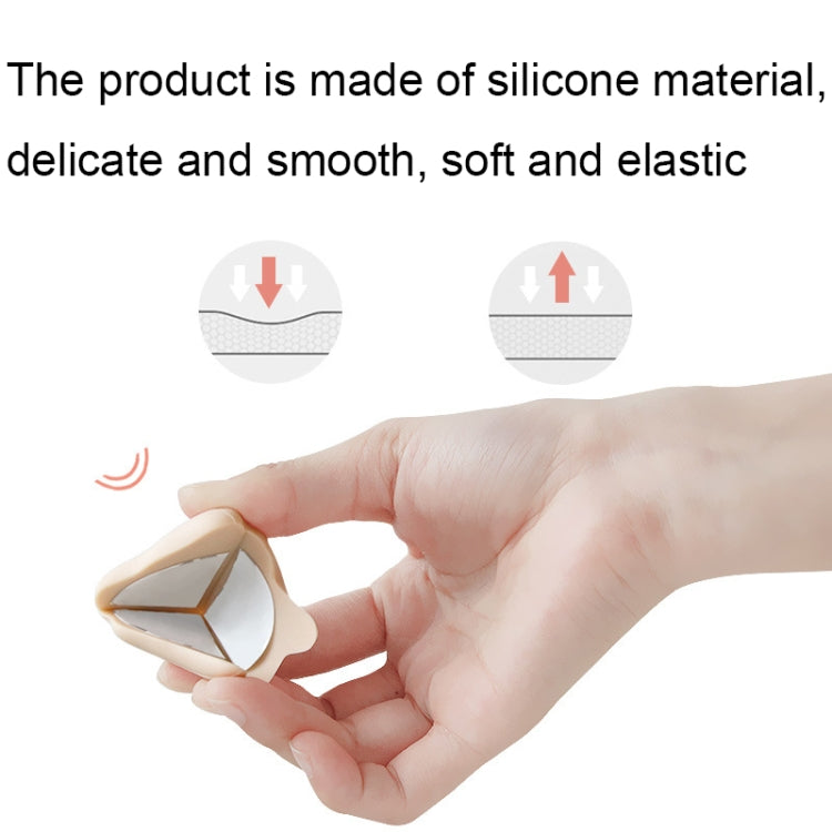 Cache de protection en silicone antichoc pour coin de table, vert, blanc, abricot, café, orange