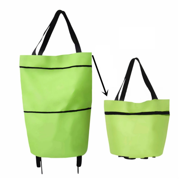 Chariot de courses portable pliable avec roues, rouge, vert, bleu, noir, orange