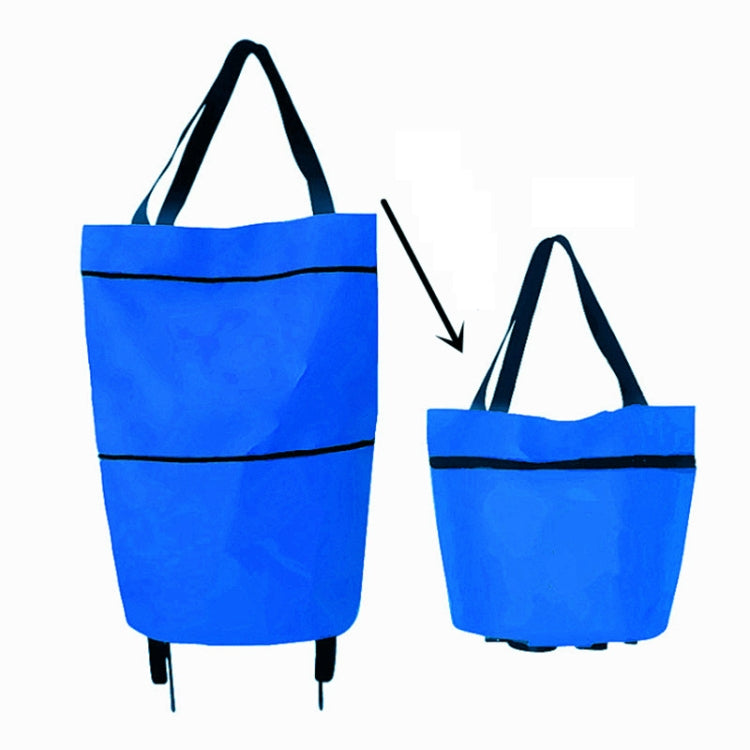 Chariot de courses portable pliable avec roues, rouge, vert, bleu, noir, orange