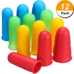 4 ensembles de protège-doigts en silicone anti-brûlure, antidérapants, résistants aux hautes températures, avec particules, couleur aléatoire, bleu