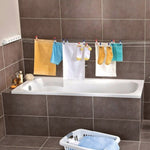 Séchoir à linge mural rétractable automatique, Séchoir à linge de salle de bain, Séchoir à serviettes,Style:, Quatre fils, Cinq fils