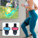 2 pièces JYS JYS-NS242 pour Nintendo Switch Joy-con petites sangles de sport de jambe de guidon, JYS-NS242 (noir), JYS-NS242 (rouge bleu)