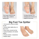 Correcteur en silicone pour hallux valgus, séparateur d'orteils, chaussures épaissies portables, usage domestique