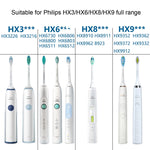 Tête de brosse à dents pour Philips HX6730 HX9352 HX8910 HX3226, style : poil moyen propre, soin des gencives, défense contre la plaque dentaire, Diamond Bright