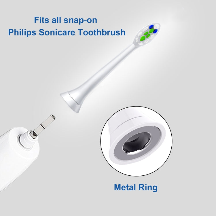 Têtes de brosse à dents pour Philips HX3/HX6/HX9 Series, Soin des gencives noir, Soin des gencives rose, Double action noir, Soin interdentaire vert, Soin interdentaire rose, Blancheur éclatante noir, Blancheur éclatante rose