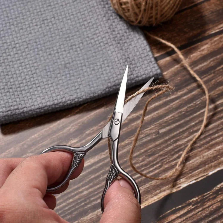 2 ciseaux à barbe, petits ciseaux cosmétiques, petits outils de maquillage, 2 à tête pointue, 2 à tête ronde