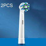 2 têtes de brosse de rechange pour brosse à dents électrique Oral-B (gamme complète), Nettoyage quotidien, Nettoyage de précision, Nettoyage multi-angles, Blancheur professionnelle, Nettoyage soies dentaires