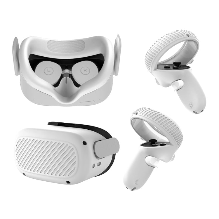 Coque de protection pour lentilles de lunettes VR avec poignée pour Oculus Quest 2, Blanc, Rouge, Vert
