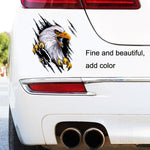 5PCS Tear Eagle 3D Car Sticker Scratch Covering Body Pull Flower Sticker, Style:, Right (18x 24cm), Left (18x 24cm), Right (28.5x38cm), Left (28.5x38cm)